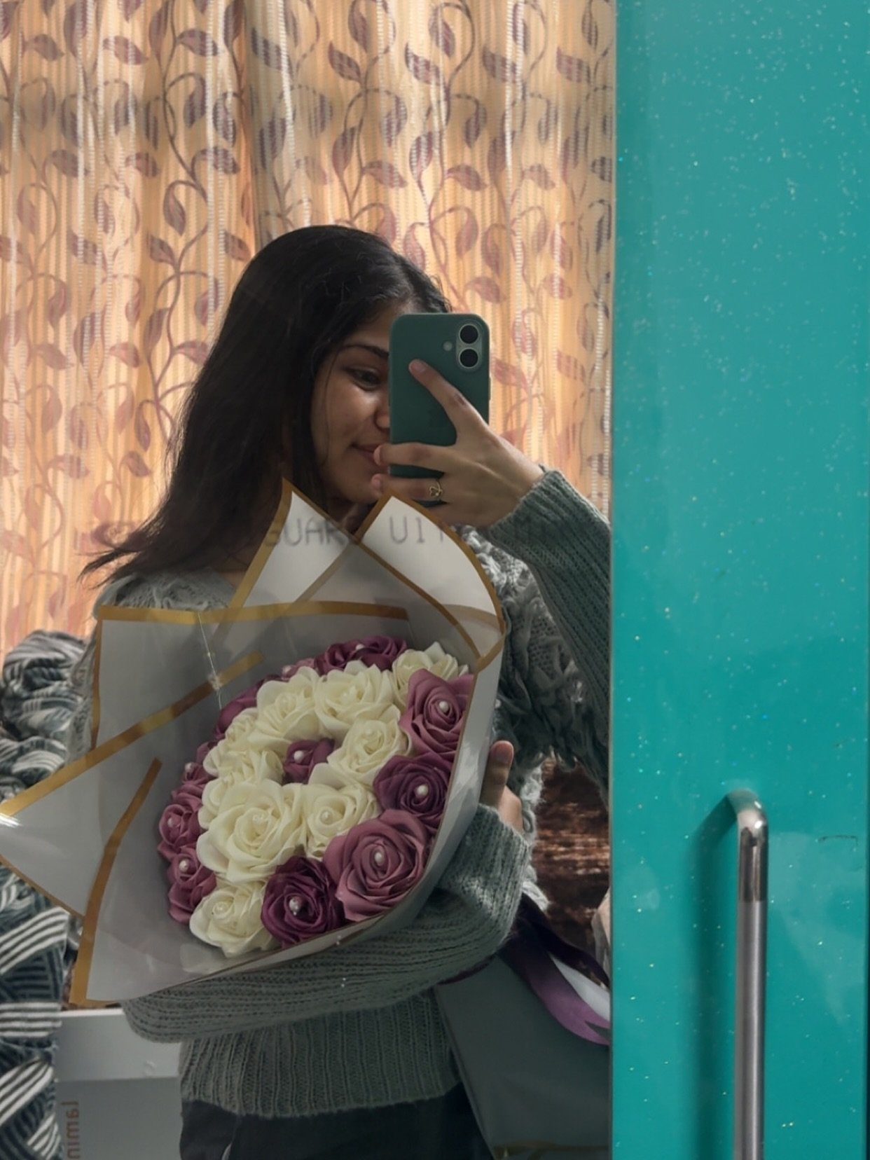 Luxury handmade ribbon flower bouquet crafted by artisans in Jaipur